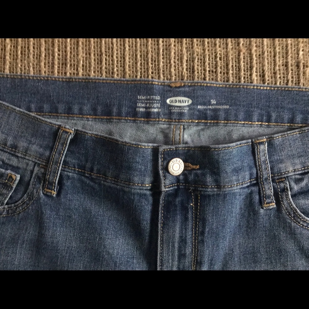 Old Navy cut off denim shorts.